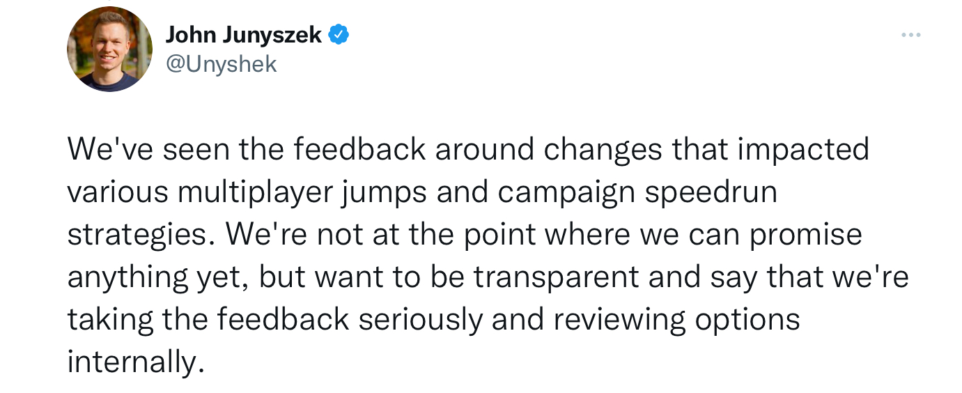 Твит Джона Юнишека