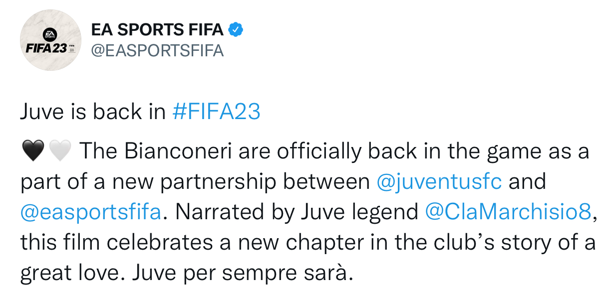 «Юве» снова в FIFA