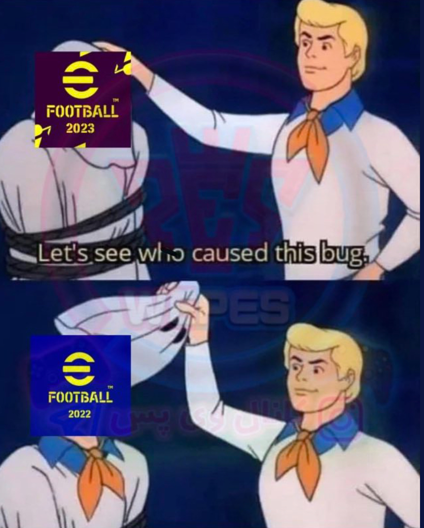 Мем с eFootball 2023