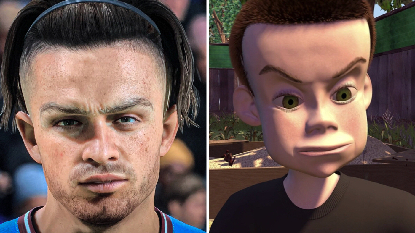 Грилиш в FIFA 23 (слева)