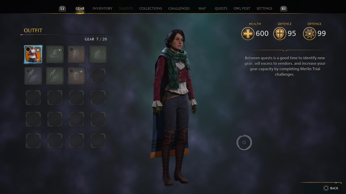 Снаряжение в Hogwarts Legacy