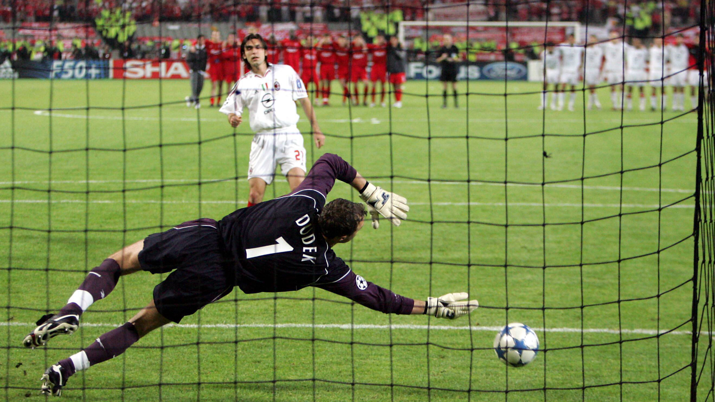 Ежи Дудек тащит пенальти от Андреа Пирло