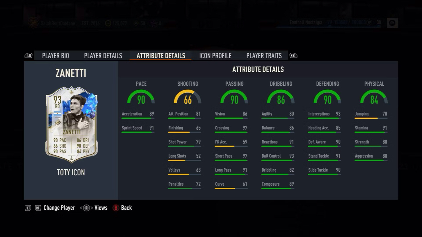 Хавьер Дзанетти (Team of the Year Icon)