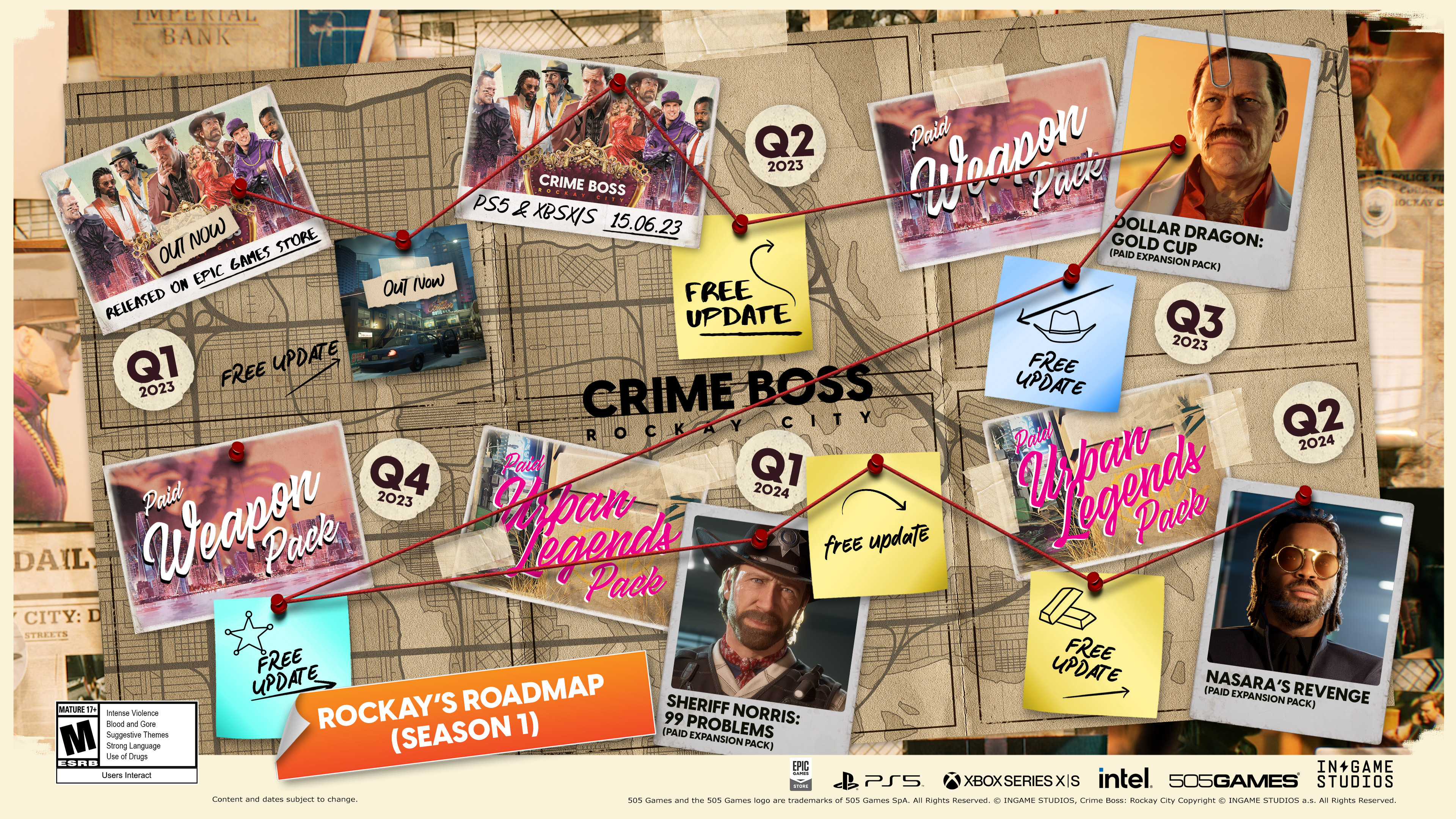 Дорожная карта Crime Boss: Rockay City 
