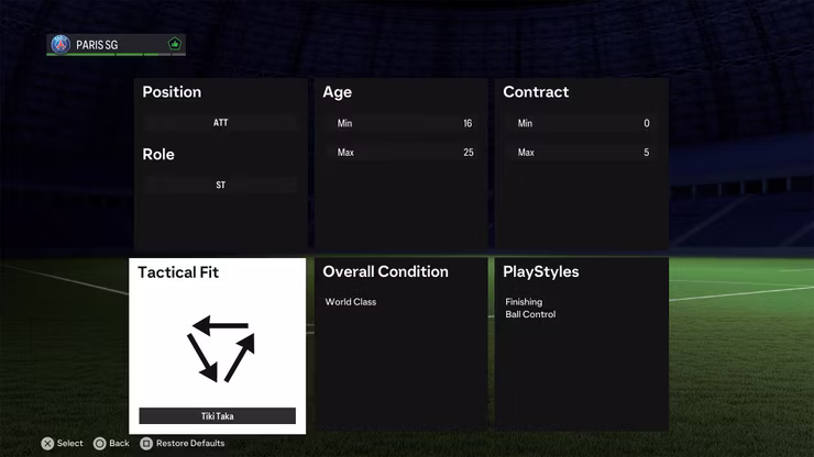 Скаутинг в в FC 24