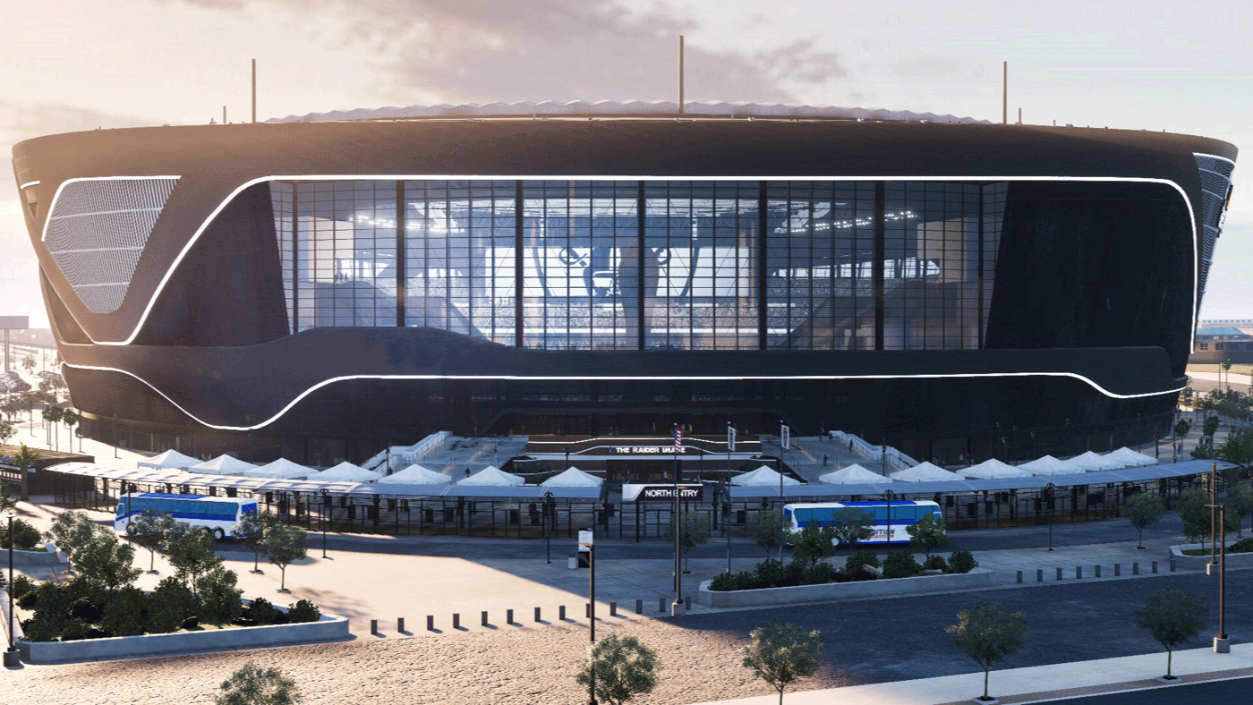 Одна из футбольных арен в Madden NFL 24