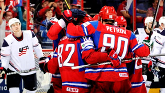 Фрагмент матча группового этапа Россия — США