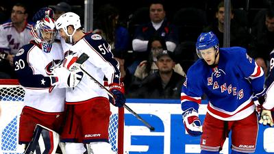 «Коламбус» продлил безвыигрышную серию «Рейнджерс» до четырех матчей