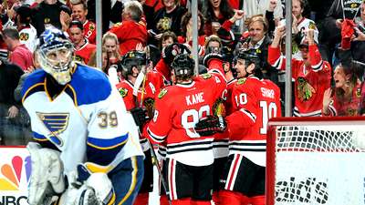 «Блэкхокс» сравняли счет в противостоянии с «Блюз»