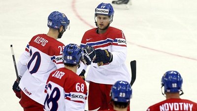 Хоккеисты сборной Чехии