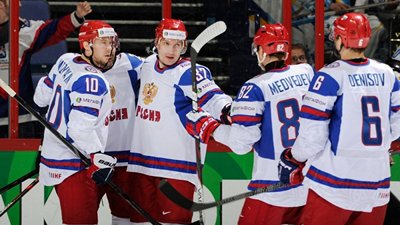 Хоккеисты сборной России
