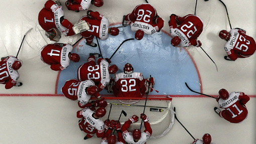 Хоккеисты сборной Дании