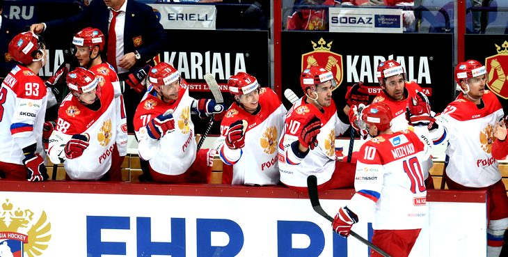 Россияне забросили шесть шайб в ворота шведов 