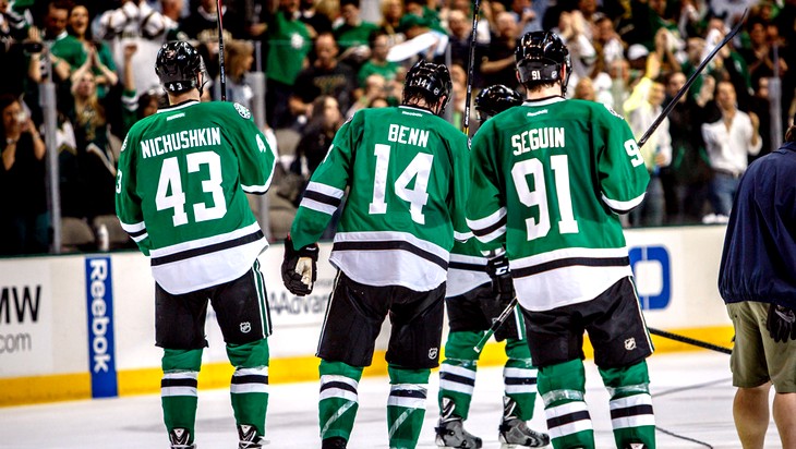 Валерий Ничушкин снова играет в одном звене с Тайлером Сегином и Джейми Бенном