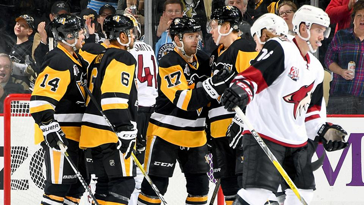 Радость хоккеистов «Питтсбурга»