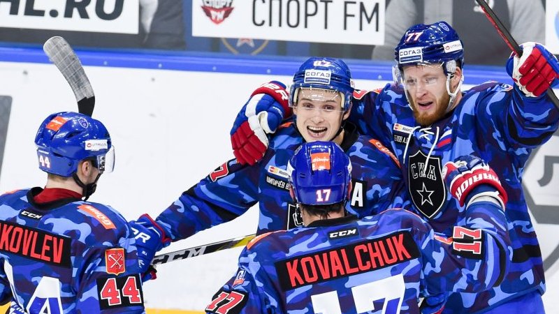 Хоккеисты СКА