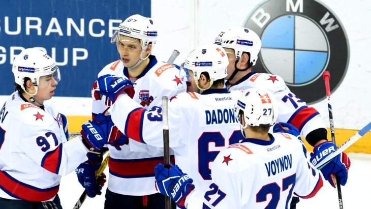 Перед дерби СКА разгромил рижское «Динамо»