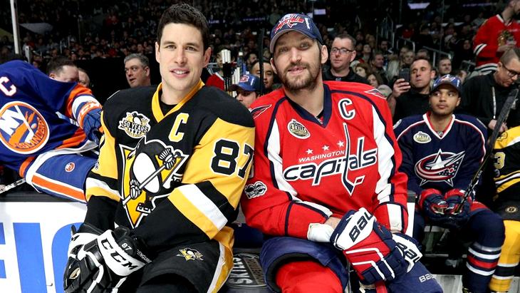 Сидни Кросьи и Александр Овечкин