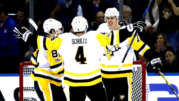 Евгений Малкин набрал четыре очка в игре с «Рейнджерс»