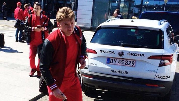 Российская сборная прибыла в Копенгаген