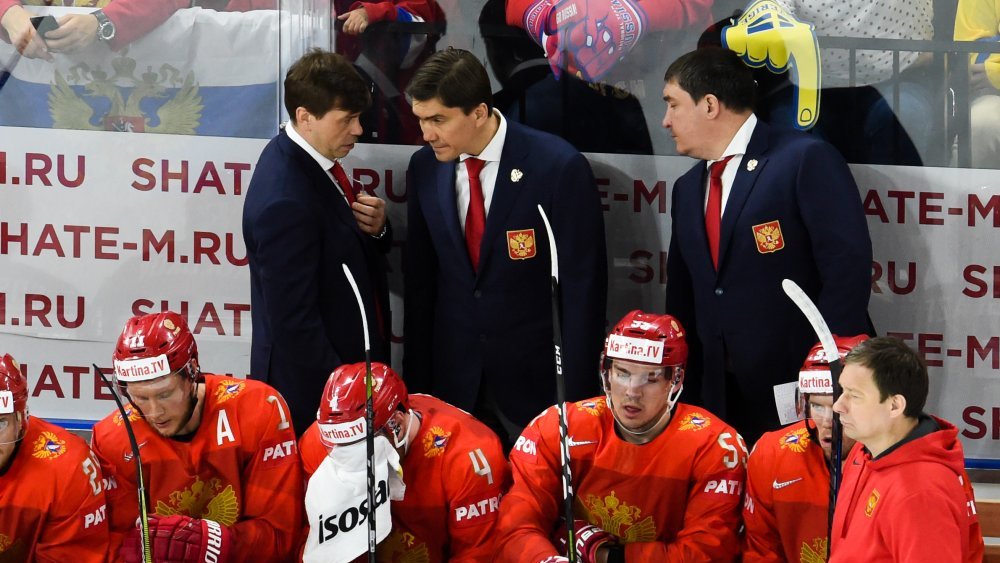 Россияне провели утреннюю раскатку перед четвертьфинальной игрой чемпионата мира