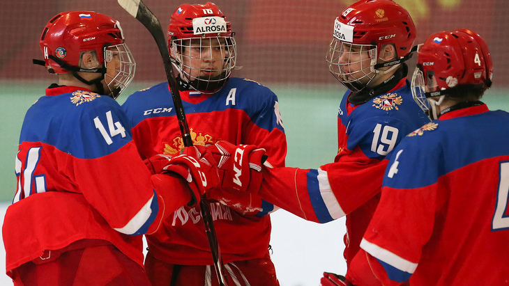 Хоккеисты юниорской сборной России