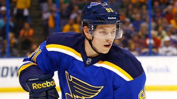 Ассист Тарасенко не спас «Сент-Луис»