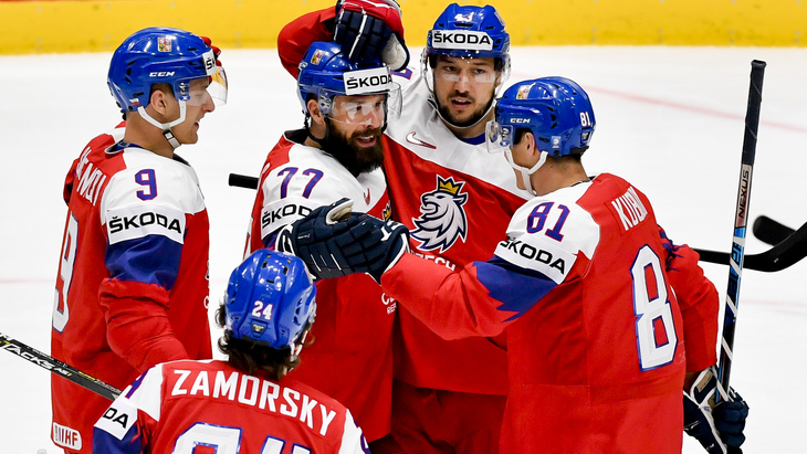 Хоккеисты сборной Чехии