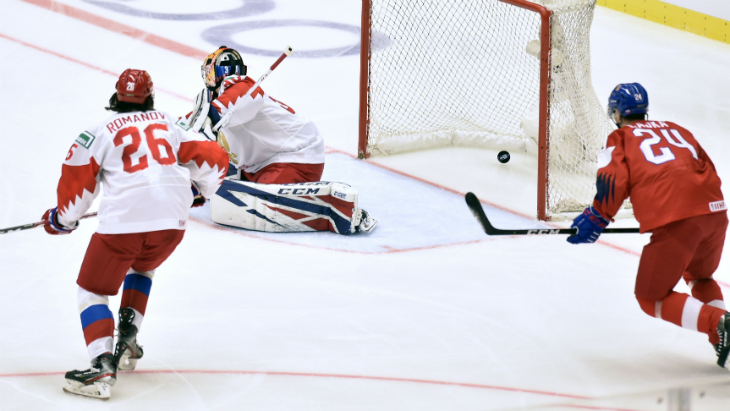 В первом периоде россияне пропустили, но отыгрались