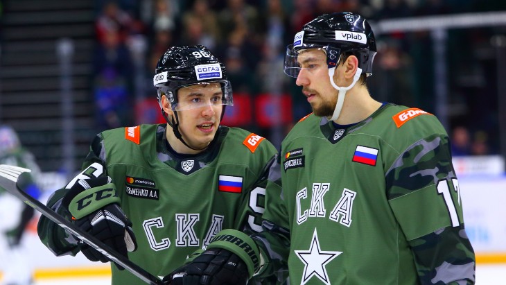 Хоккеисты СКА