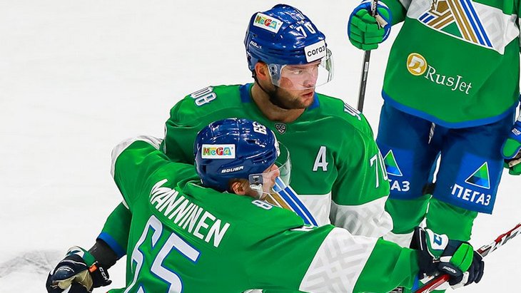 Хоккеисты «Салавата Юлаева»