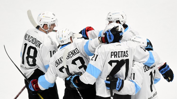 Хоккеисты «Динамо» Минск