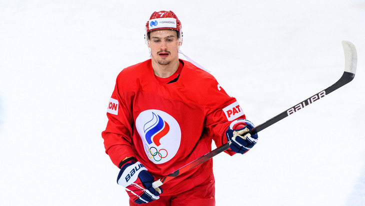 Защитник сборной России Дмитрий Орлов