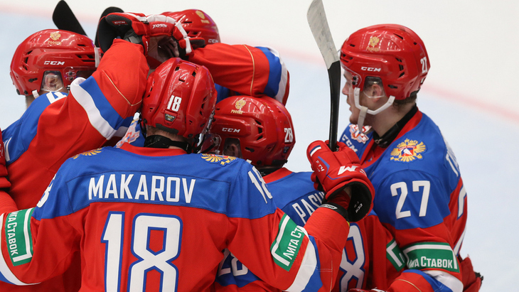 Хоккеисты молодежной сборной России