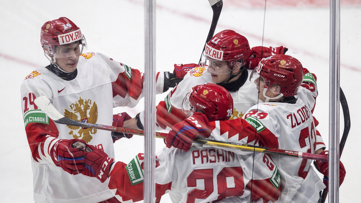 Сборная России в товарищеском матче с Канадой
