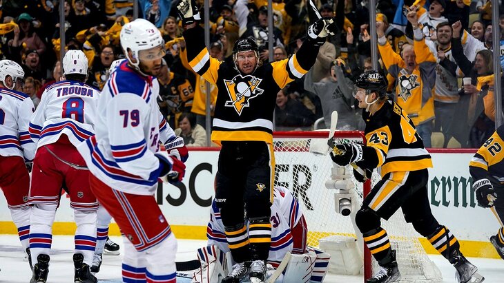 «Питтсбург» разгромил «Рейнджерс» на своем льду