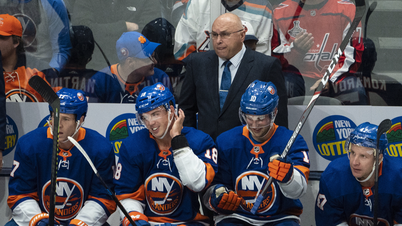 Барри Троц с ребятами из «Айлендерс»