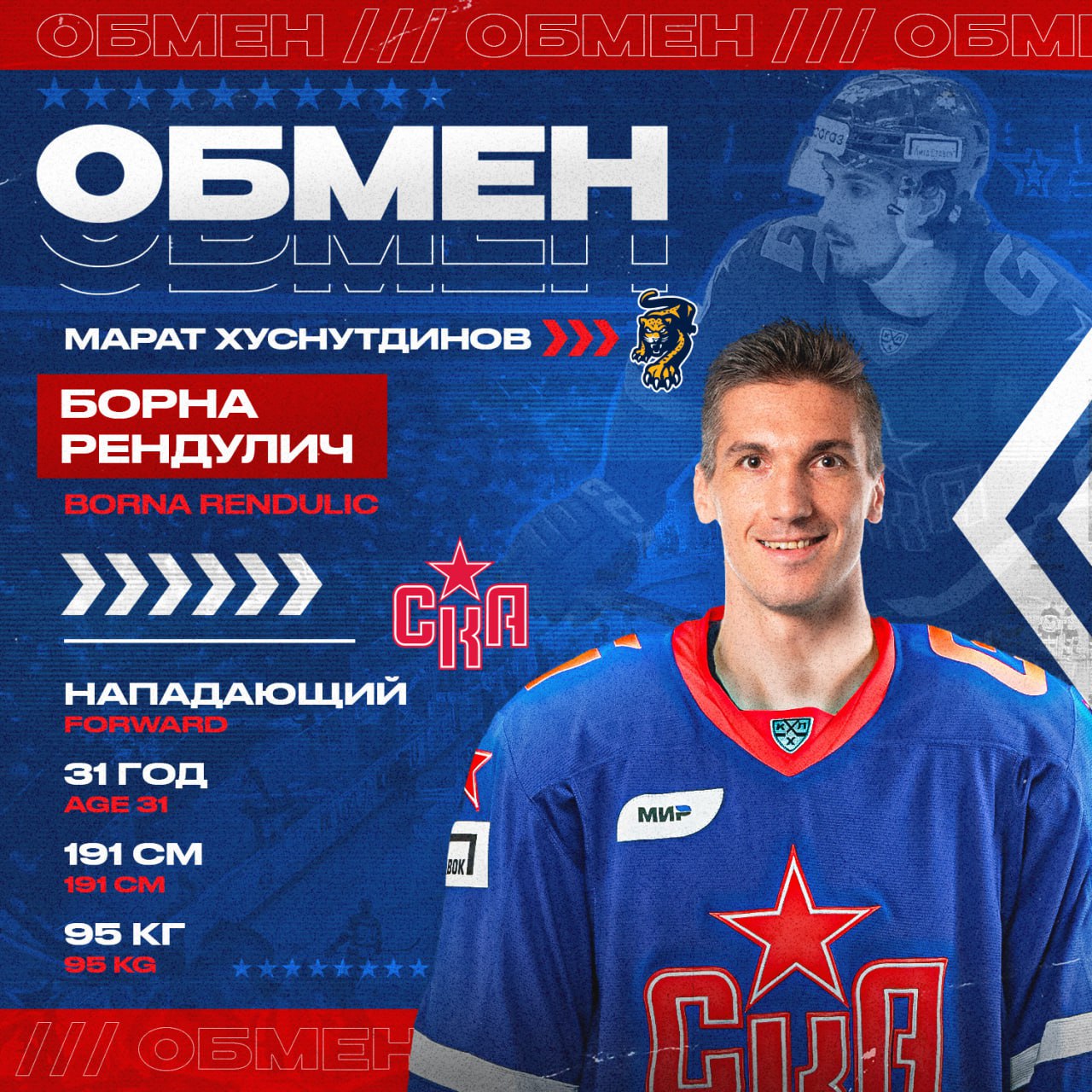 Борна Рендулич был обменян в СКА 