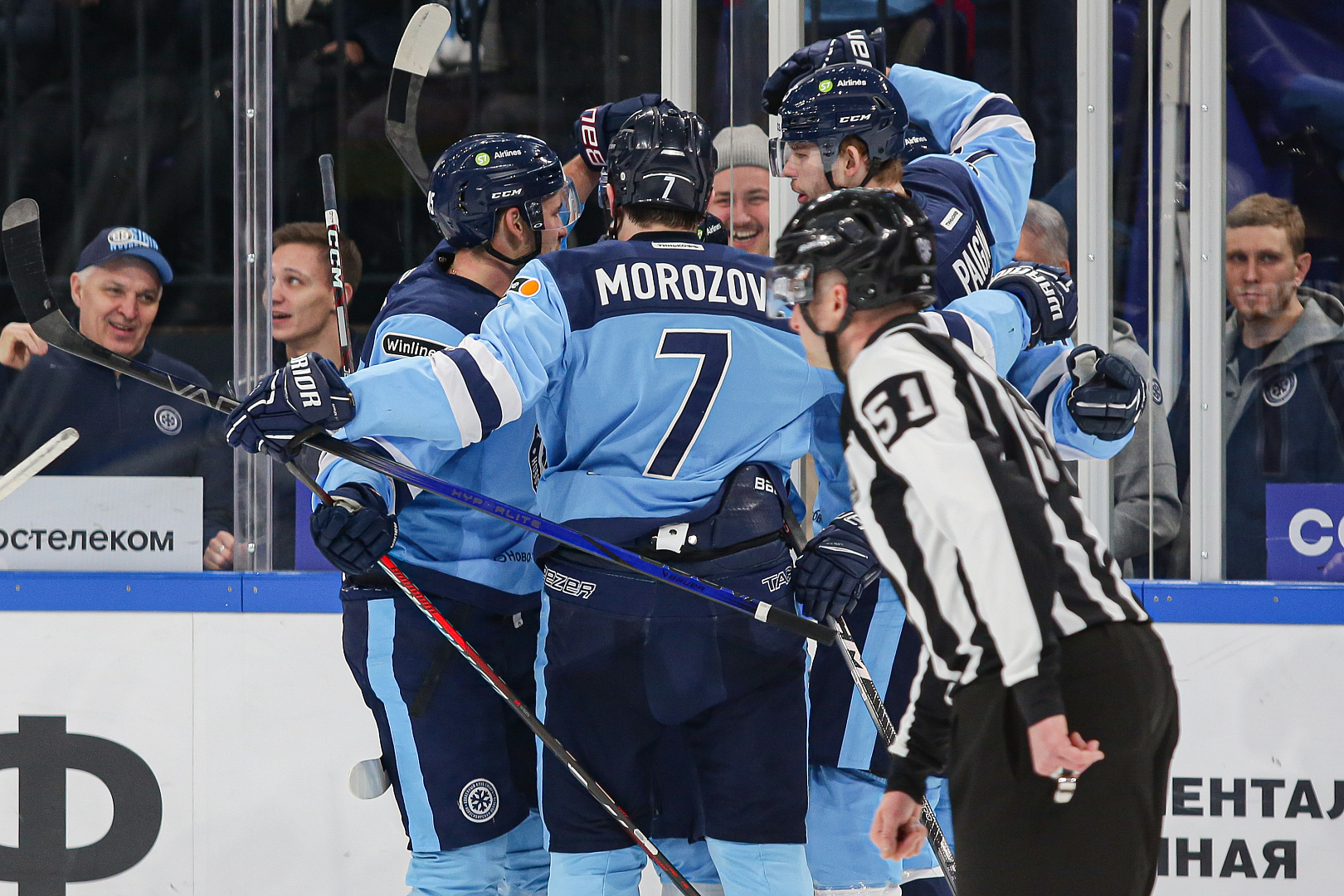 «Сибирь» в матче с «Салаватом Юлаевым»