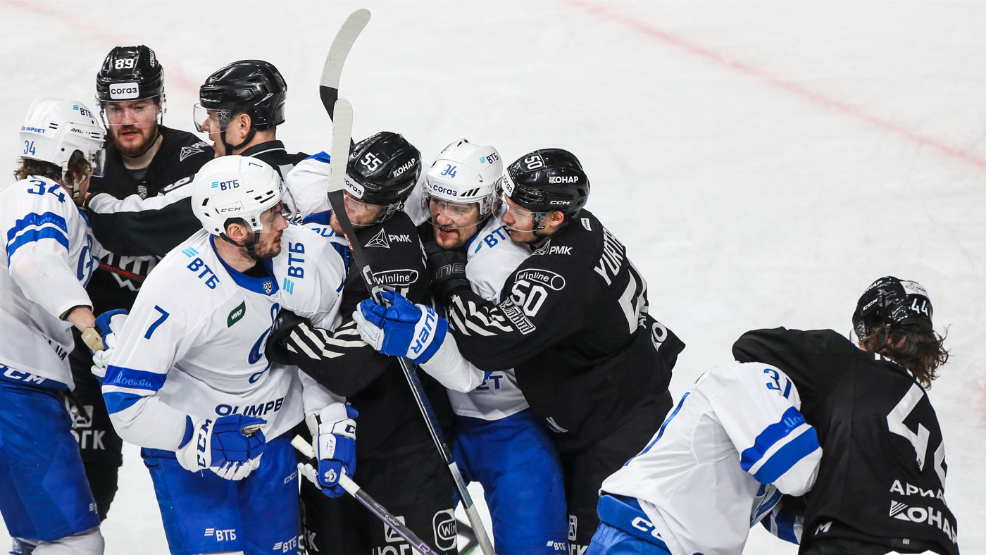 Потасовка между хоккеистами «Трактора» и «Динамо»