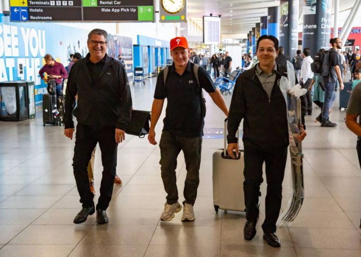 Матвей Мичков в расположении «Филадельфии»