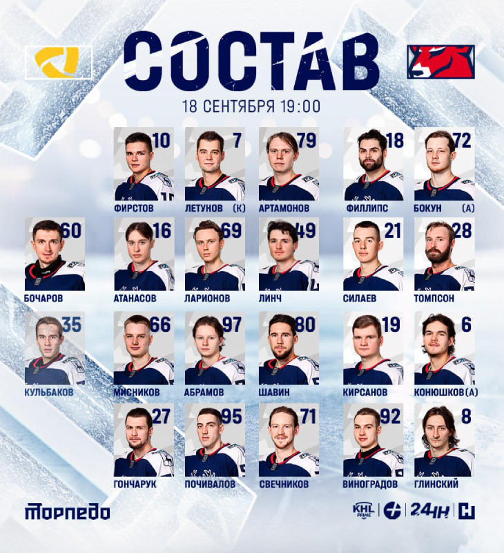 Состав «Торпедо» 