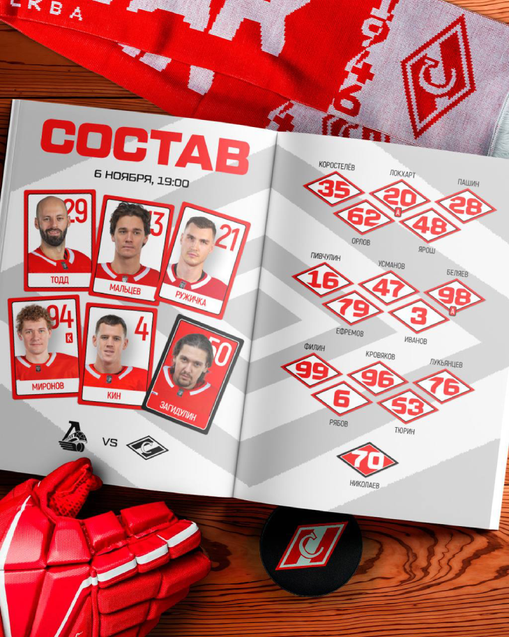 Стартовый состав «Спартака»