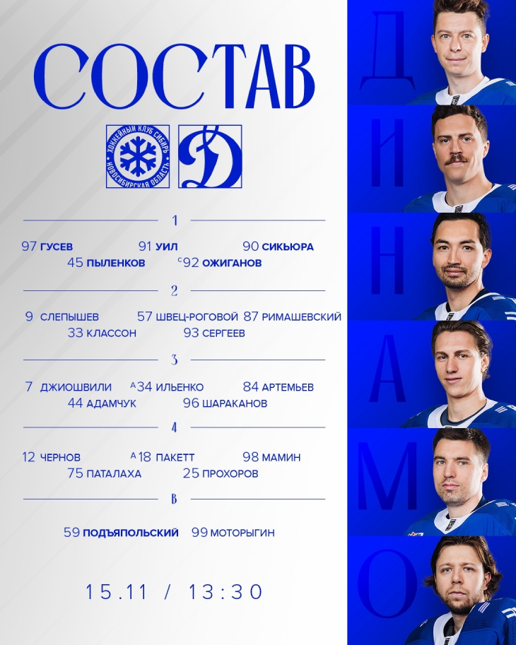 Стартовый состав «Динамо»