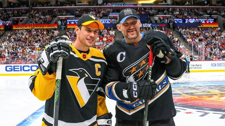 Сидни Кросби и Александр Овечкин