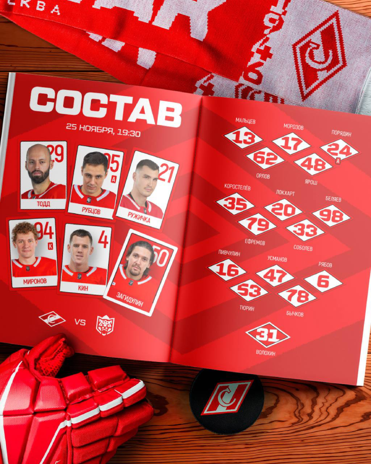 Стартовый состав «Спартака»