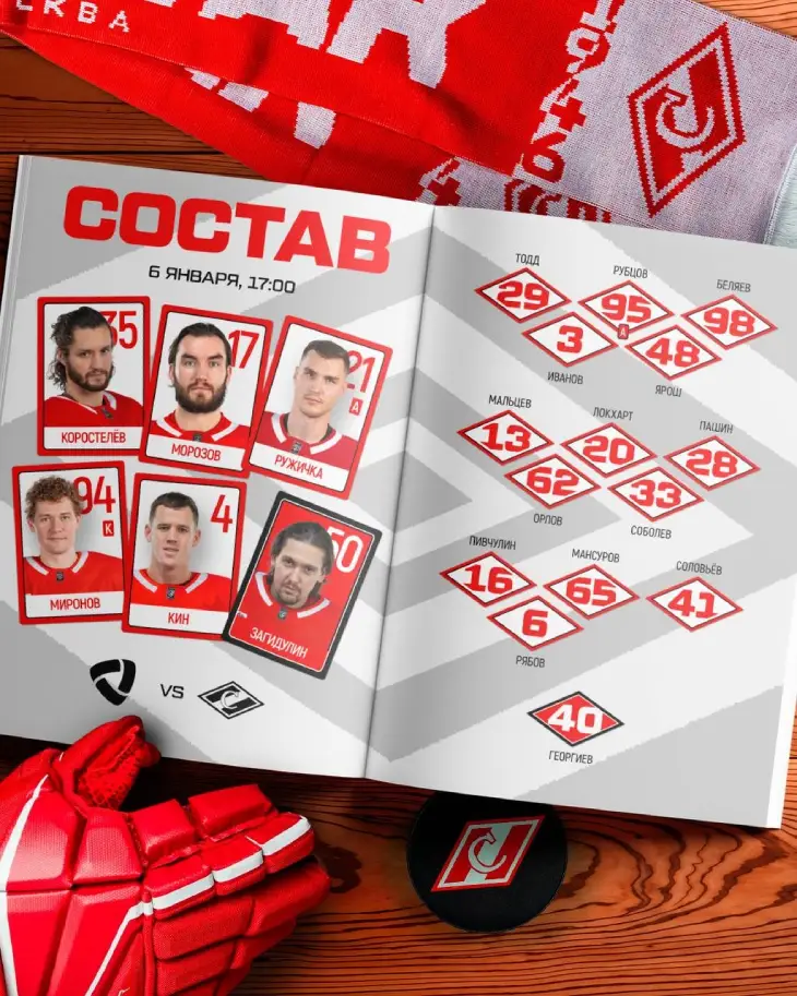 Стартовый состав «Спартака»