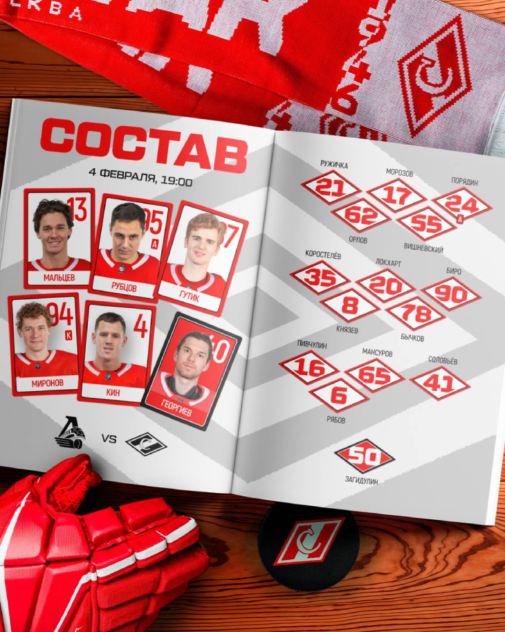 Стартовый состав «Спартака»