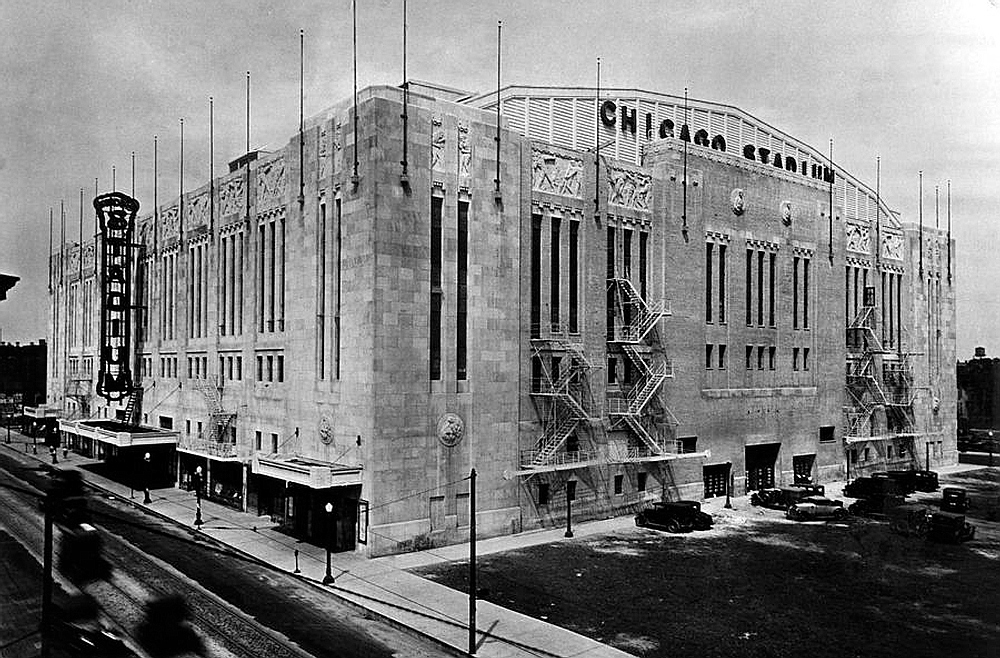 Арена Chicago Stadium сразу после окончания строительства. 1929 год