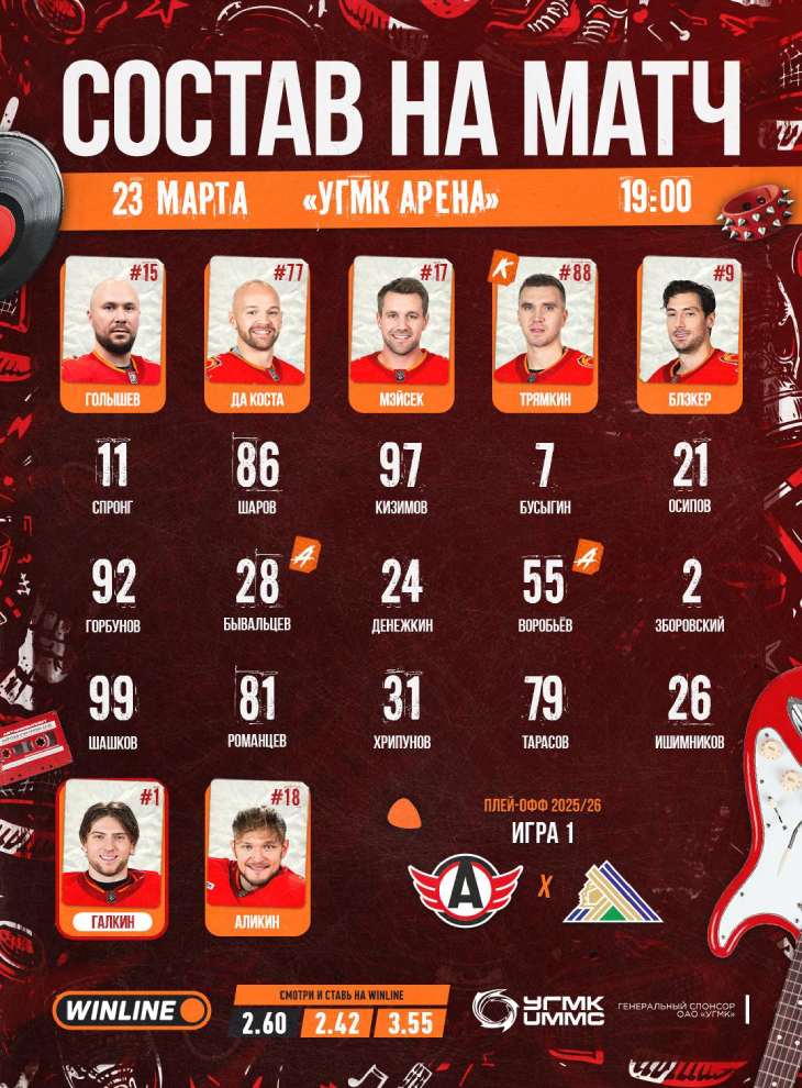 Стартовый состав «Автомобилиста»